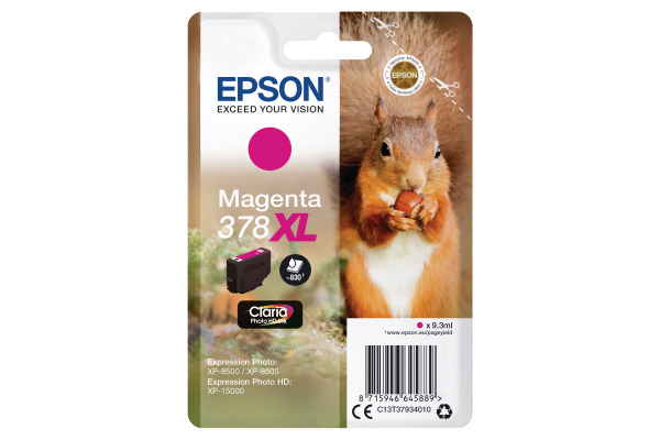EPSON Tintenpatrone 378XL magenta T379340 XP-8500/8505/15000 830 Seiten