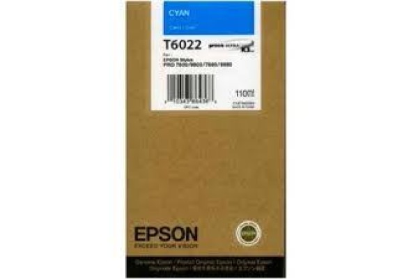 EPSON Tintenpatrone cyan T602200 Stylus Pro 7880/9880 110ml