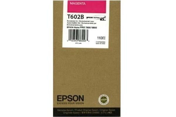 EPSON Tintenpatrone magenta T602B00 Stylus Pro 7800/9800 110ml