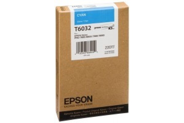 EPSON Tintenpatrone cyan T603200 Stylus Pro 7880/9880 220ml