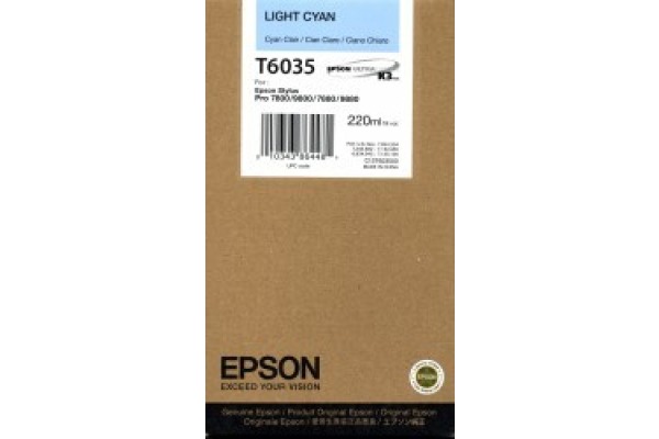 EPSON Tintenpatrone light cyan T603500 Stylus Pro 7880/9880 220ml