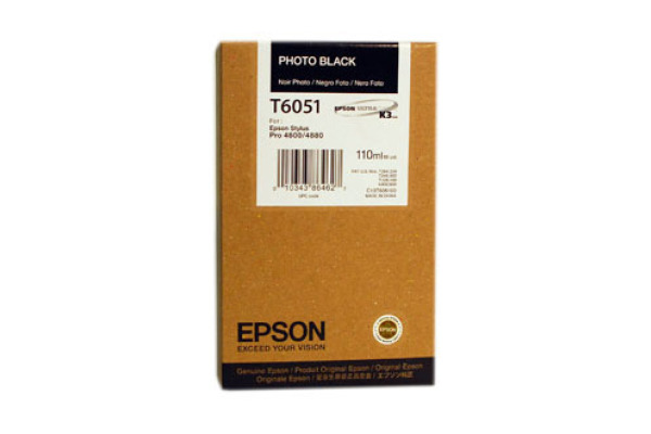 EPSON Tintenpatrone photo black T605100 Stylus Pro 4880 110ml