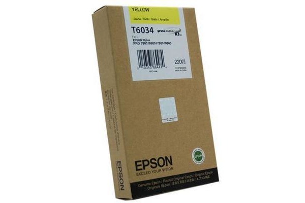 EPSON Tintenpatrone yellow T612400 Stylus Pro 7450/9450 220ml