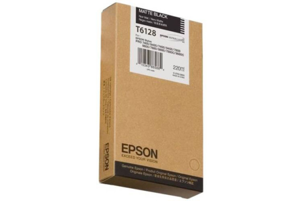 EPSON Tintenpatrone matte black T612800 Stylus Pro 7450/9450 220ml