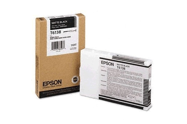 EPSON Tintenpatrone matte black T613800 Stylus Pro 4450/4880 110ml