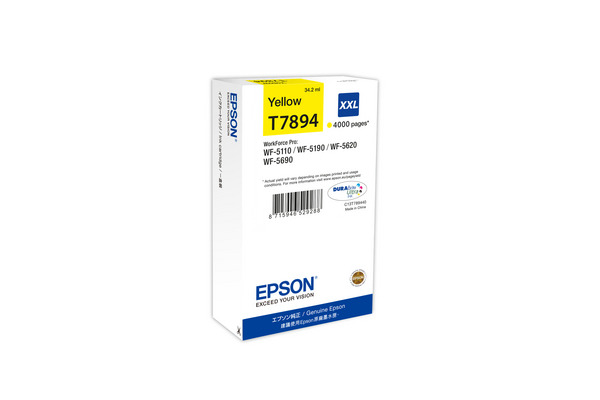 EPSON Tintenpatrone XXL yellow T789440 WF 5110/5620 4000 Seiten