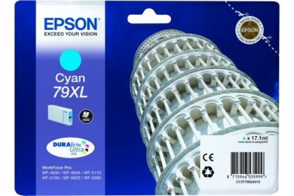 EPSON Tintenpatrone XL cyan T790240 WF 5110/5620 2000 Seiten