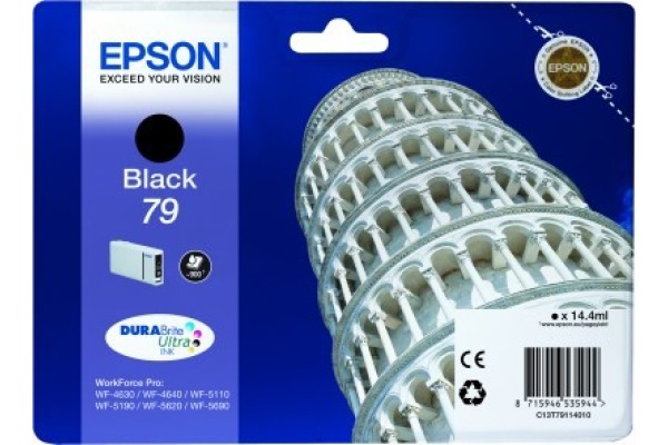 EPSON Tintenpatrone schwarz T791140 WF 5110/5620 900 Seiten