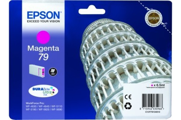 EPSON Tintenpatrone magenta T791340 WF 5110/5620 800 Seiten