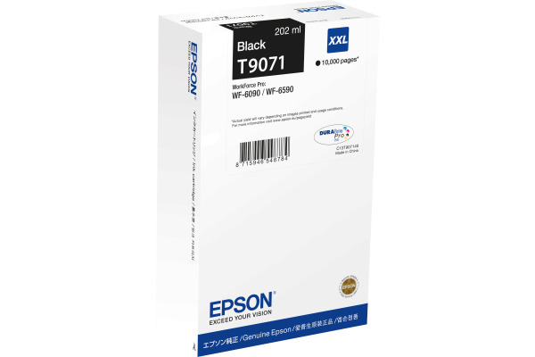 EPSON Tintenpatrone XXL schwarz T907140 WF 6090/6590 10´000 Seiten