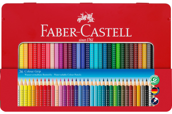 FABER-CASTELL Farbstifte Colour Grip 112435 36 Farben...