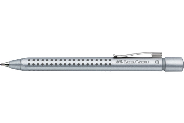 FABER-CASTELL Kugelschreiber GRIP 2011 M 144111 silber 0.7mm