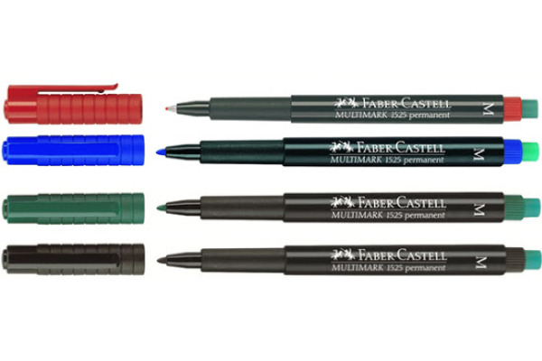 FABER-CASTELL OHP MULTIMARK M 152504 4-farbig ass. permanent