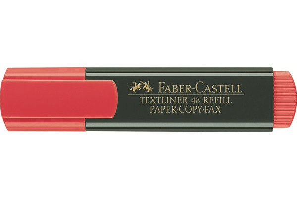 FABER-CASTELL TEXTLINER 48 1-5mm 154821 rot