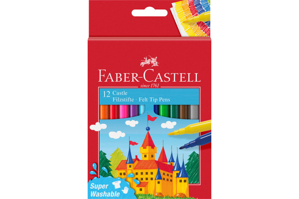 FABER-CA. Faserschreiber Castle 554201 12 Farben