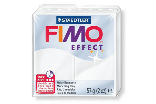 FIMO Knete Effect 57g 8010-014 transclucent weiss