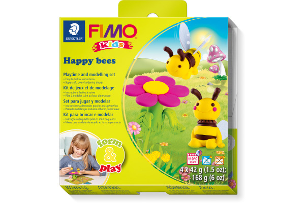 FIMO Kids form&play 4x42g 803427LY Set Happy Bees