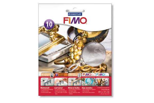 FIMO Blattmetall 14x14cm 8781-81 silber