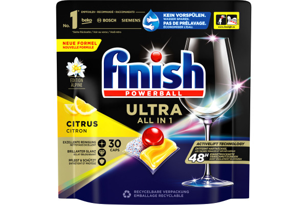FINISH Ultra All-in-1 3247332 Citrus 30 Caps