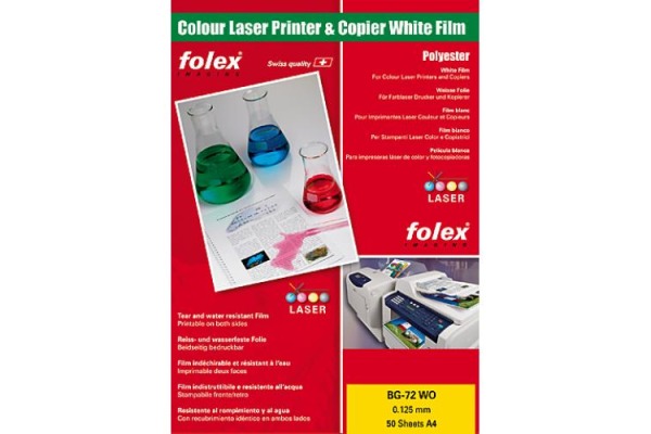 FOLEX Laserfolie BG-72 WO A4 29729.125 50 Folien