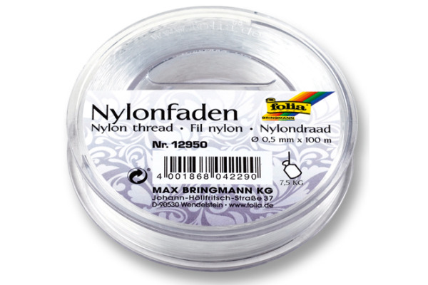 FOLIA Nylonfaden 12950 0,5mm, 100 m