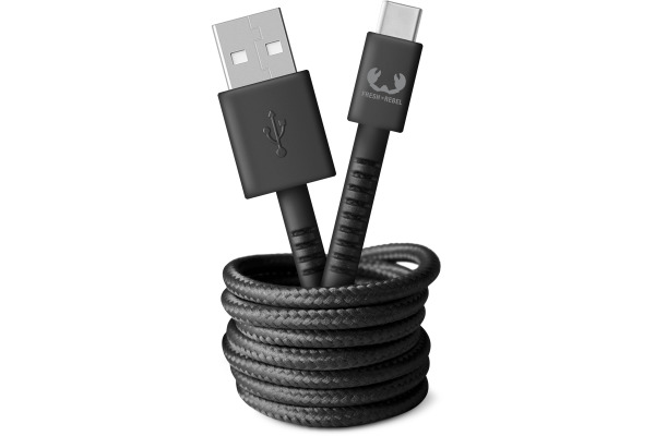 FRESH´N R USB A-USB C 3A 480Mbps 2UCC200SG 2m Strom Grey