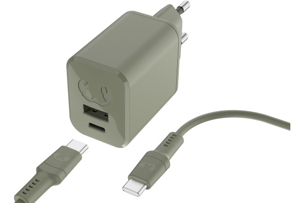 FRESH´N R Charger USB-C PD Dried Green 2WCC45DG + USB-C Cable 45W