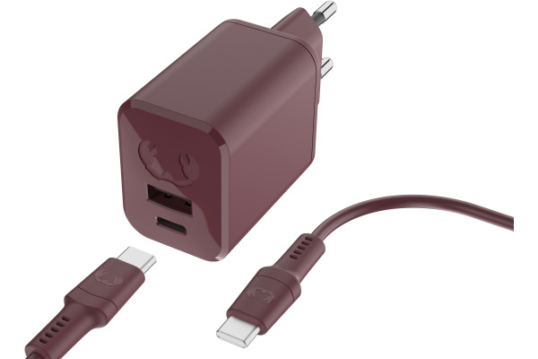 FRESH´N R Charger USB-C PD Deep Mauve 2WCC45DM + USB-C Cable 45W