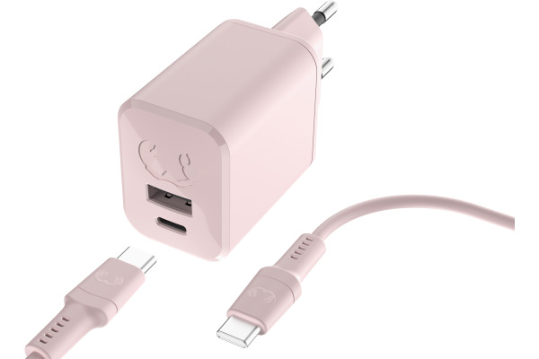 FRESH´N R Charger USB-C PD Smokey Pink 2WCC45SP + USB-C Cable 45W