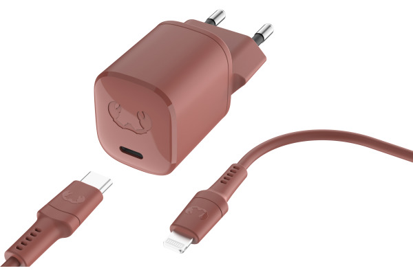 FRESH´N R Charger USB-C PD Safari Red 2WCL20SR + Lightning Cable 1.5m 20W