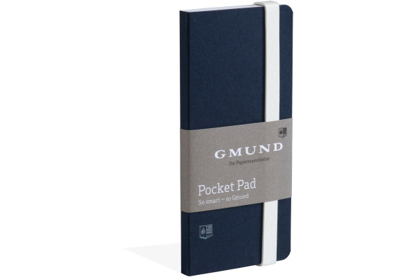 GMUND Pocket Pad 6.7x13.8cm 38787 midnight, blanko 100 Seiten