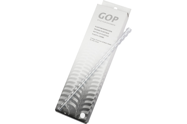 GOP Plastikbinder&amp;uuml;cken 020515 12mm transparent...