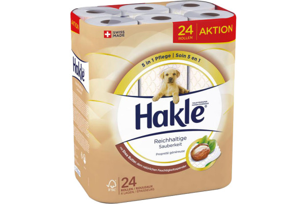 HAKLE Toilettenpapier 4164808 Reichhaltige Sauberkeit 24 Rl.