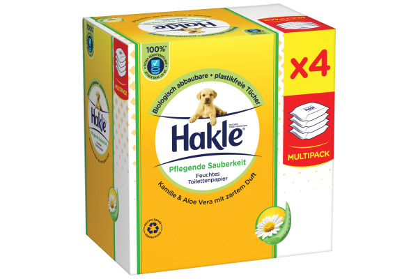 HAKLE Feuchtes Toilettenpapier 4516792 pflegende Sauberkeit 4x42 Stk.