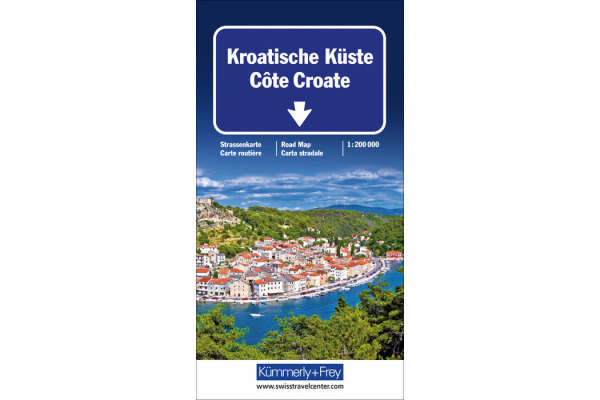 HALLWAG Strassenkarte 325901414 Kroatische Küste 1:200´000
