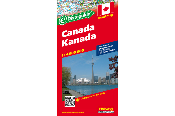 HALLWAG Strassenkarte 382830466 Kanada (Dis/BT) 1:4 Mio.