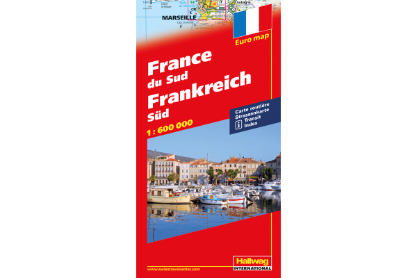 HALLWAG Strassenkarte 382830922 Frankreich Süd 1:600´000