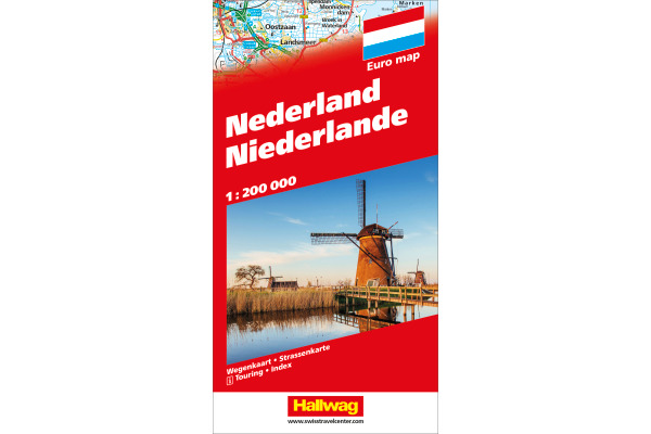 HALLWAG Strassenkarte 382830998 Niederlande (Dis/BT) 1:200´000