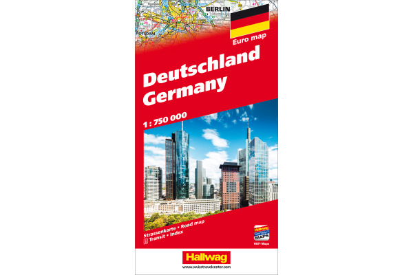 HALLWAG Strassenkarte 382831061 Deutschland (Dis) 1:750´000