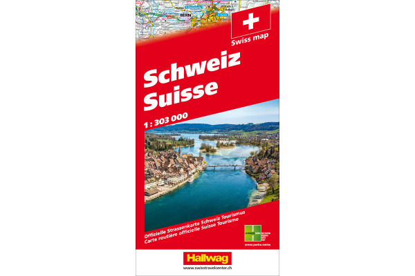 HALLWAG Strassenkarte 978382831 Schweiz 1:303 000
