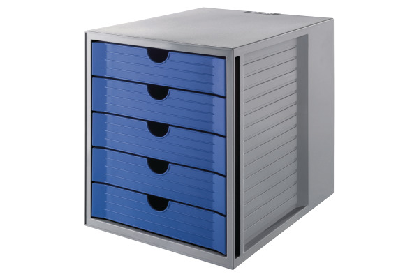HAN Schubladenbox Karma A4/C4 14508-16 blau, 5 Schubladen