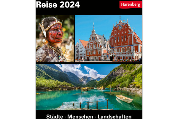 HARENBERG Abreisskalender Reise 2024 2105000 DE 15.4x16.5cm
