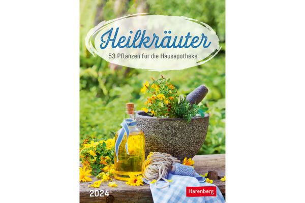HARENBERG Kalender Heilkräuter 2024 3310178 DE 16.5x23cm