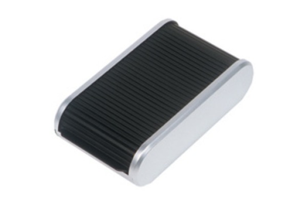 HELIT Visitenkarten-Box H6220499 schwarz silber 136x240x67mm