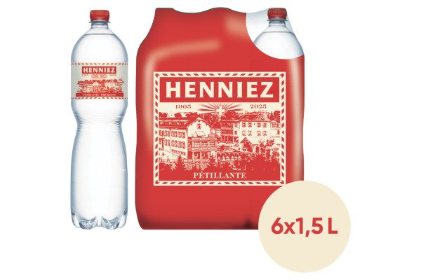 HENNIEZ rot, mit Kohlensäure 7910049 150 cl, 6 Stk.
