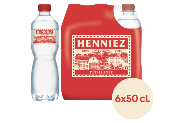 HENNIEZ rot, mit Kohlensäure 7910100 50 cl, 6 Stk.
