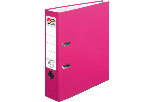 HERLITZ Ordner maX.file A4 8cm 11053683 Pink protect