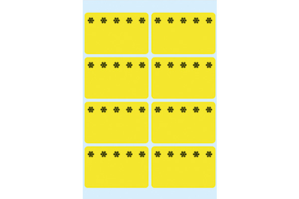 HERMA Tiefkühletiketten 26x40mm 3771 gelb 48 Stück
