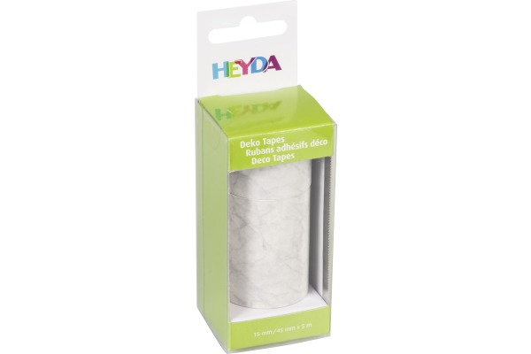 HEYDA Deko Tape Marmor 203584364 1x 15mmx5m, 1x45mmx5m 2...