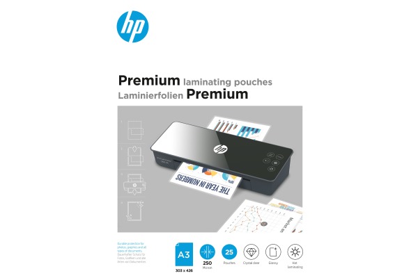 HP Laminiertaschen 9128 Premium, A3, 250 Mic